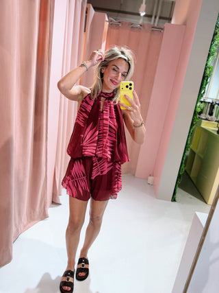 Selena Playsuit - Bordeaux