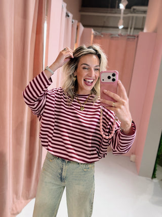 Finn Longsleeve - Roze/Bordeaux