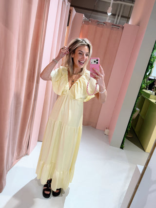 Juliette Dress - Butter Yellow
