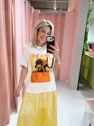 Vogue Dog Tee - Wit