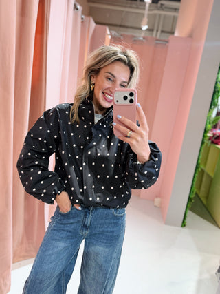 Gianna Dot Jacket - Zwart