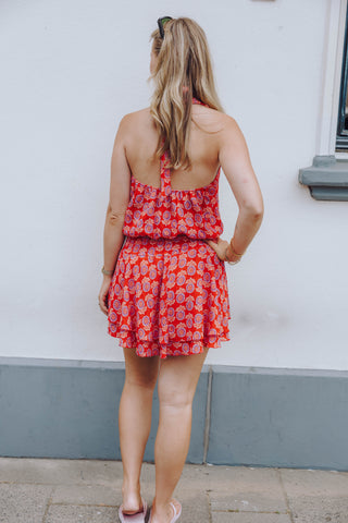Imaya Dress - Rood/Roze