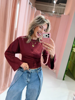 Daphne Longsleeve - Bordeaux