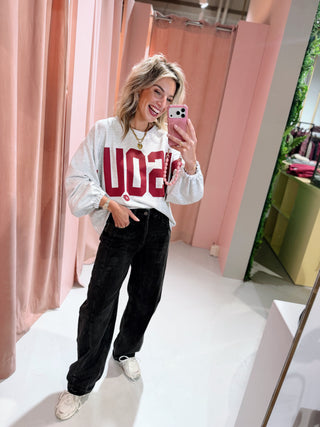 Bisous Sweater - Grijs