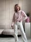 Tove Stripe Knit - Licht Roze/Offwhite