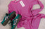 Umay Streep Longsleeve - Fuchsia/Groen