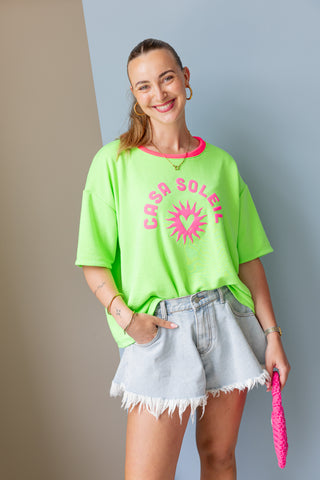 Casa Soleil Sweat Tee - Groen