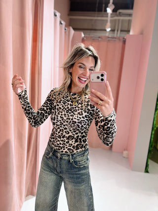 Jill Longsleeve - Big Leopard