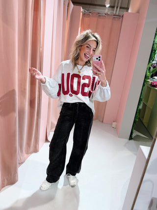 Bisous Sweater - Grijs