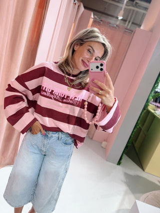 New York Longsleeve - Roze
