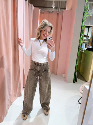 Zara Jeans - Washed Brown