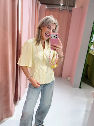 Priscilla Blouse - Geel