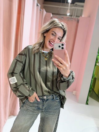Regina Sweater - Army/Bruin