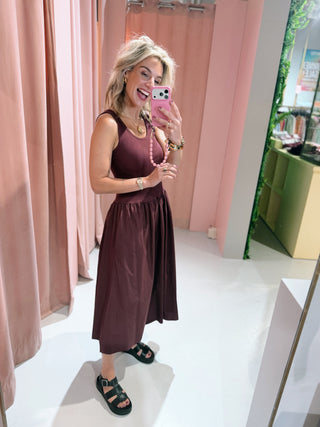 Mitzy Dress - Bordeaux