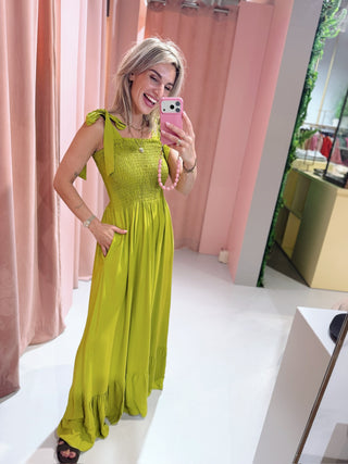 Paige Dress - Lime