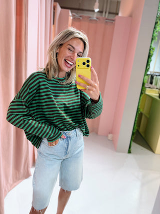 Lisa Longsleeve - Groen/Bruin
