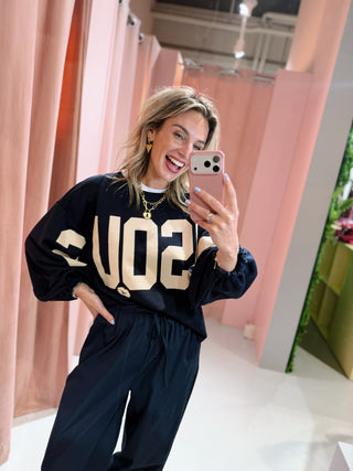Bisous Sweater - Navy