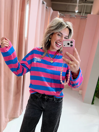 Giants Longsleeve - Blauw/Roze