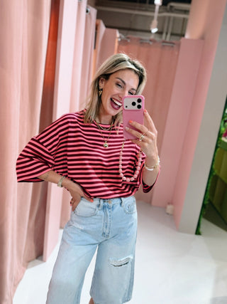 Jessy Tee - Bordeaux/Coral