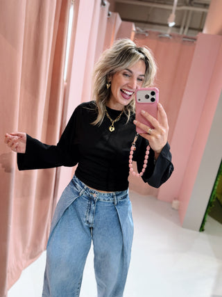 Daphne Longsleeve - Zwart