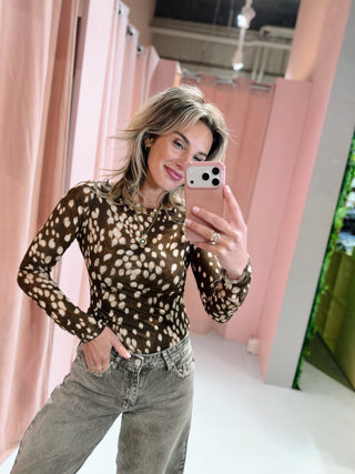 Jill Bambi Longsleeve - Bruin