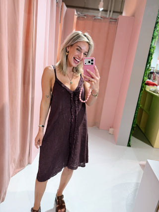 Romee Dress - Aubergine