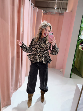 Mila Blouse - Leopard