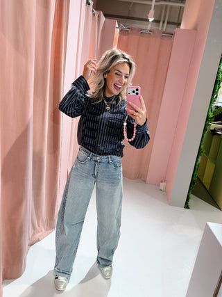 Amber Blouse - Navy