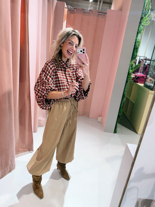 Harvey Ruit Blouse - Terra