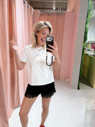 Ilona Lace Short - Zwart