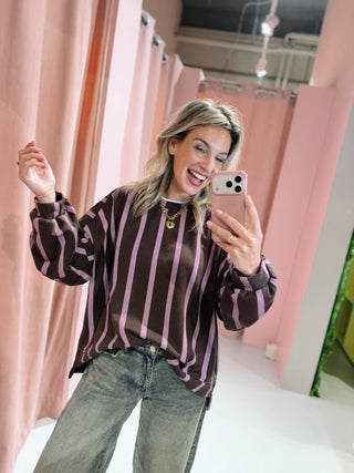Regina Sweater - Bruin/Mauve