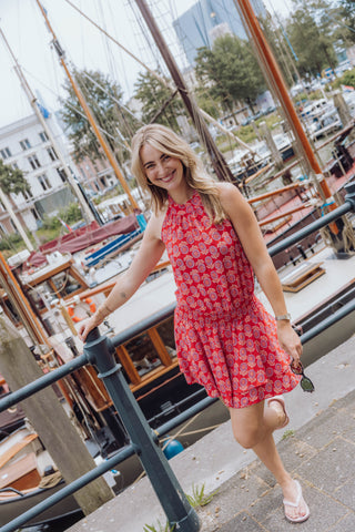 Imaya Dress - Rood/Roze