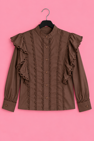 Jasmijn Blouse - Bruin