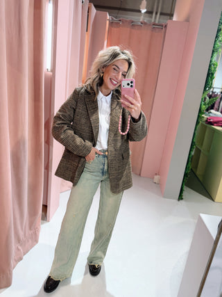 Esther Ruit Blazer - Bruin