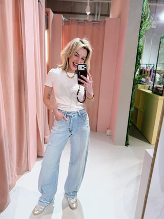 Vivian Barrel Jeans - Lichtblauw