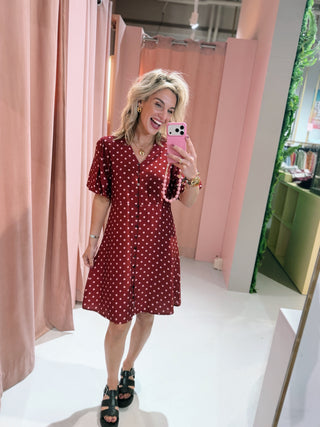 Meike Dress - Bordeaux
