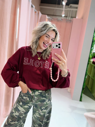 Etoile Sweater - Bordeaux