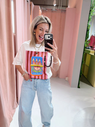 Sardines Tee - Wit