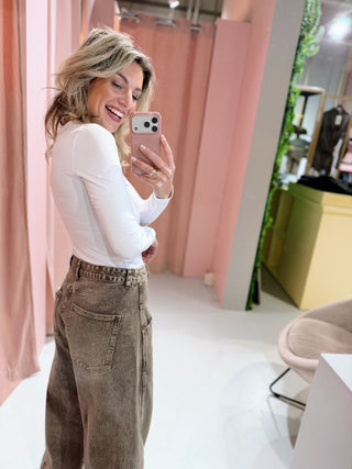 Zara Jeans - Washed Brown