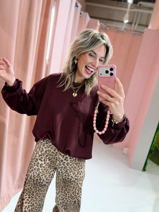 Coco Sweater - Aubergine