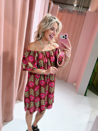 Nala Dress - Bordeaux