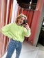 Saar Knit Cardigan - Lime