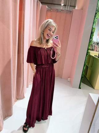 Romy Dress - Bordeaux