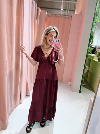 Juliette Dress - Bordeaux