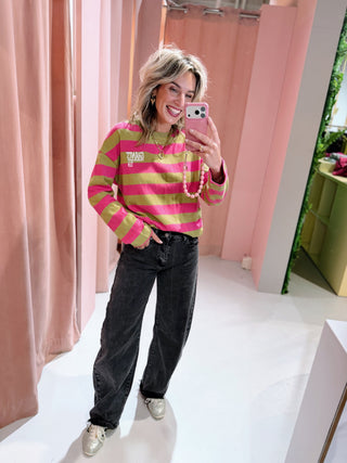 Giants Longsleeve - Groen/Roze