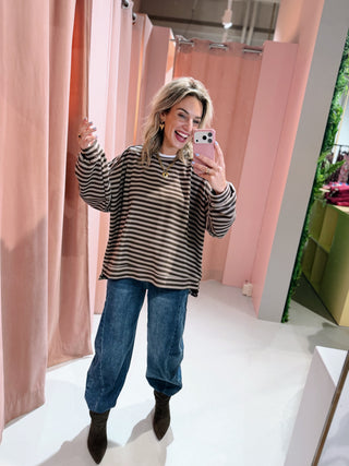 Amore Sweater - Taupe/Bruin
