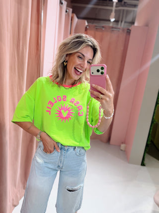 Casa Soleil Sweat Tee - Groen