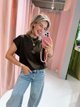 Kate Top - Donkerbruin