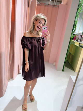 Laila Dress - Aubergine