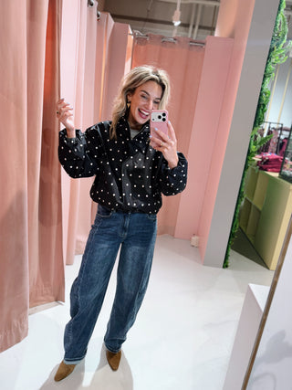 Gianna Dot Jacket - Zwart